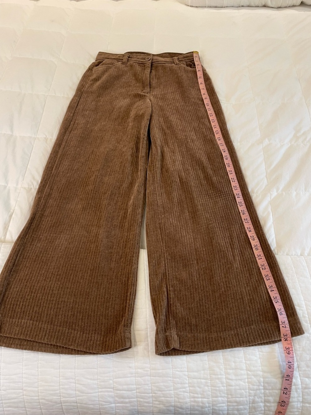 Industry Corduroy Like Pants.  Wide Leg Size 8 Light Brown